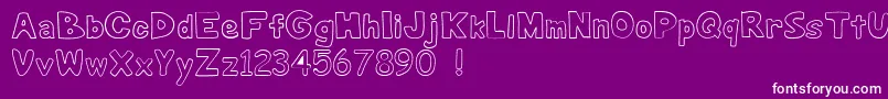 JungleJunk Font – White Fonts on Purple Background