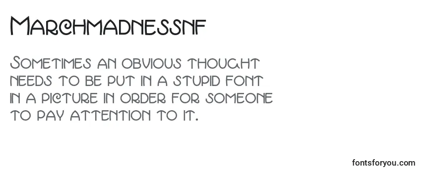 Marchmadnessnf (69503) Font