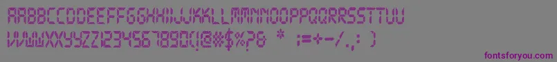 Шрифт NewWatch – фиолетовые шрифты на сером фоне