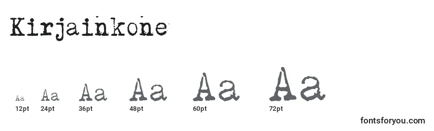 Размеры шрифта Kirjainkone (69506)