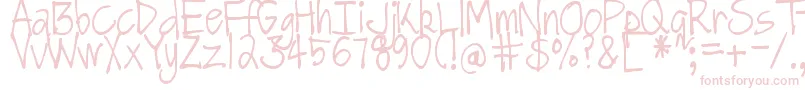 DjbGotNoTimeForThat Font – Pink Fonts on White Background