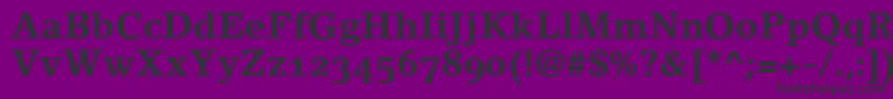 LinoletterBoldOldstyleFigures Font – Black Fonts on Purple Background