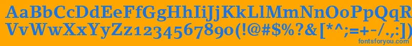 More about LinoletterBoldOldstyleFigures Font LinoletterBoldOldstyleFigures Font – Blue Fonts on Orange Background