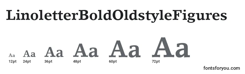 LinoletterBoldOldstyleFigures Font Sizes