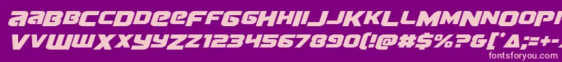 Terrandropital Font – Pink Fonts on Purple Background