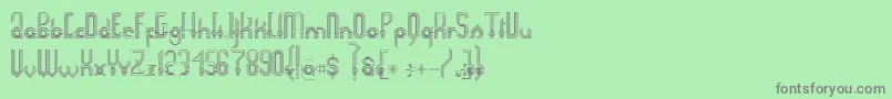 Шрифт Connexion – серые шрифты на зелёном фоне