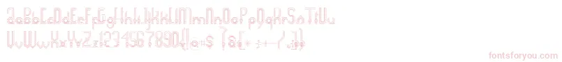 Connexion-Schriftart – Rosa Schriften auf weißem Hintergrund