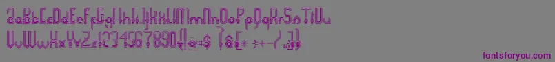 Connexion Font – Purple Fonts on Gray Background