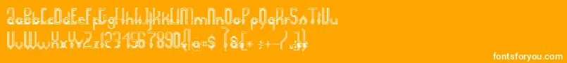 Connexion Font – White Fonts on Orange Background