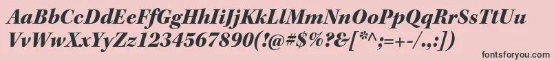 KeplerstdBlackitsubh Font – Black Fonts on Pink Background