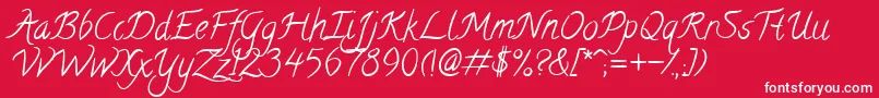 Calligraffiti Font – White Fonts on Red Background