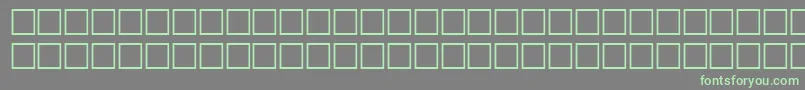 フォントMcsTholoth1SUNormal2000 – 灰色の背景に緑のフォント