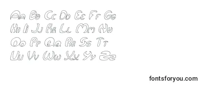 QurveHollowItalic Font