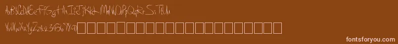 Шрифт Superawesome – розовые шрифты на коричневом фоне