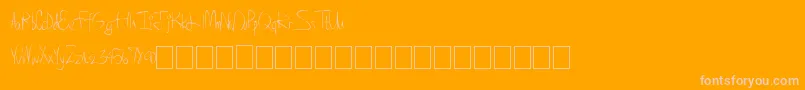 Шрифт Superawesome – розовые шрифты на оранжевом фоне