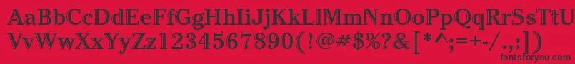 CheltenhamstdHdtooledbold Font – Black Fonts on Red Background