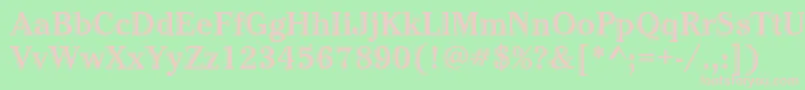 CheltenhamstdHdtooledbold Font – Pink Fonts on Green Background