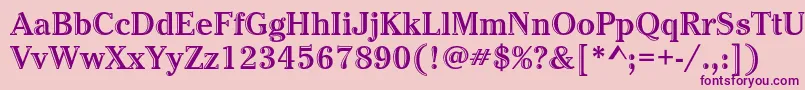 CheltenhamstdHdtooledbold Font – Purple Fonts on Pink Background