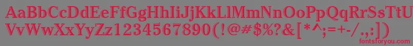 CheltenhamstdHdtooledbold Font – Red Fonts on Gray Background
