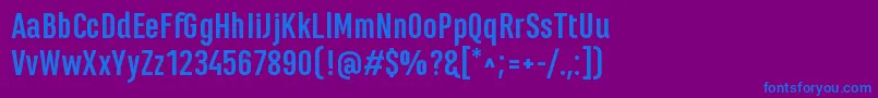MarianinaFyBold Font – Blue Fonts on Purple Background