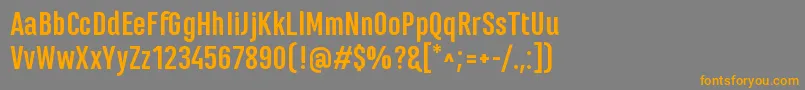 MarianinaFyBold Font – Orange Fonts on Gray Background