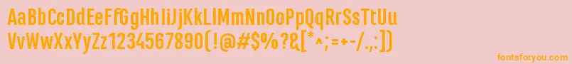 MarianinaFyBold Font – Orange Fonts on Pink Background