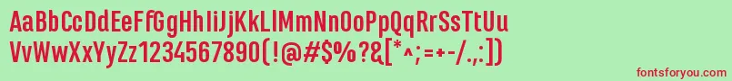 MarianinaFyBold Font – Red Fonts on Green Background