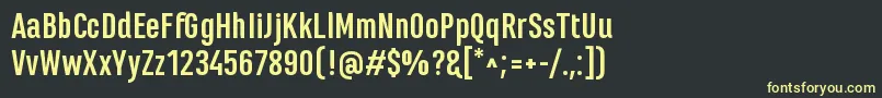 MarianinaFyBold Font – Yellow Fonts on Black Background