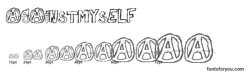 AgainstMyself Font Sizes