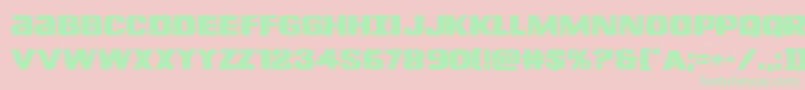 Lefthandluke Font – Green Fonts on Pink Background