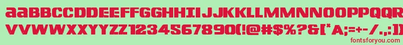 Lefthandluke Font – Red Fonts on Green Background