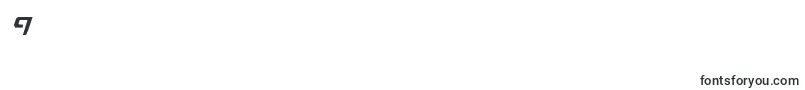 Czcionka WarEagleCondensedItalic – czcionki cyfry 9