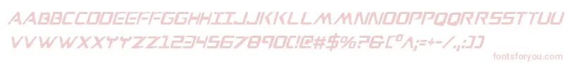 WarEagleCondensedItalic Font – Pink Fonts on White Background