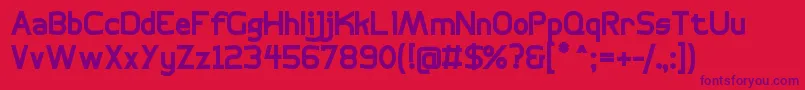 BogotanaBold Font – Purple Fonts on Red Background