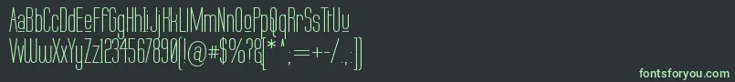 フォントLabtup – 黒い背景に緑の文字