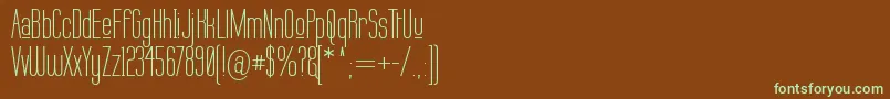 Labtup Font – Green Fonts on Brown Background
