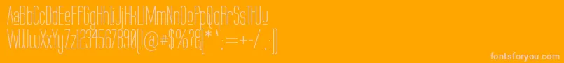 Labtup Font – Pink Fonts on Orange Background