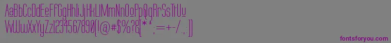 フォントLabtup – 紫色のフォント、灰色の背景