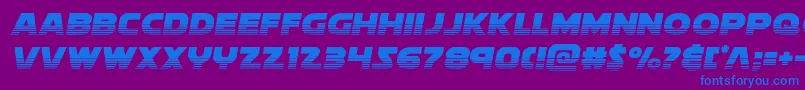 Soloisthalf2 Font – Blue Fonts on Purple Background