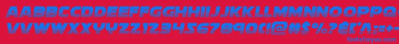 Шрифт Soloisthalf2 – синие шрифты на красном фоне