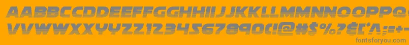 Soloisthalf2 Font – Gray Fonts on Orange Background