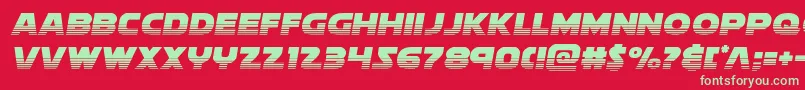 Soloisthalf2 Font – Green Fonts on Red Background