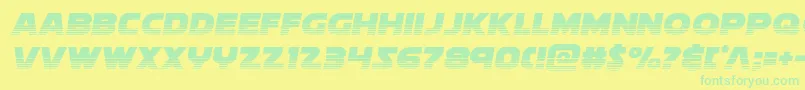 Soloisthalf2 Font – Green Fonts on Yellow Background