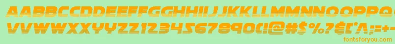 Soloisthalf2 Font – Orange Fonts on Green Background