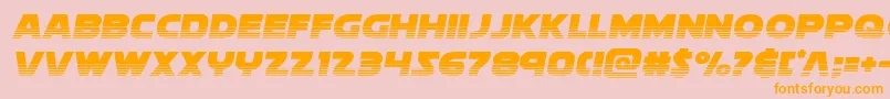 Soloisthalf2 Font – Orange Fonts on Pink Background