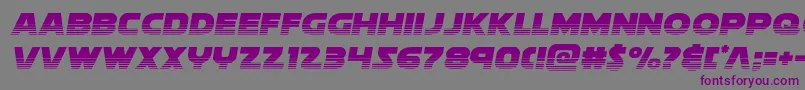 フォントSoloisthalf2 – 紫色のフォント、灰色の背景