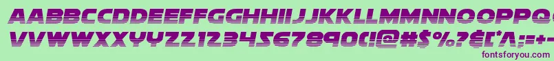 Soloisthalf2 Font – Purple Fonts on Green Background