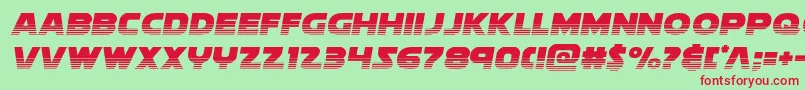 Soloisthalf2 Font – Red Fonts on Green Background