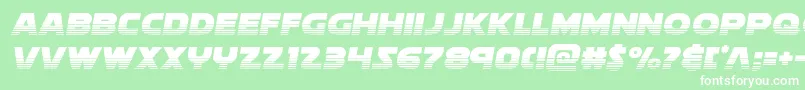 Soloisthalf2 Font – White Fonts on Green Background