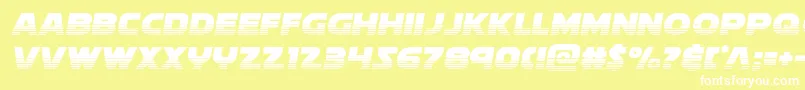 Soloisthalf2 Font – White Fonts on Yellow Background